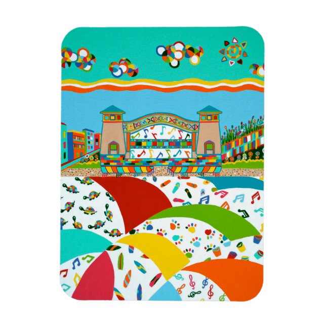 Sea Isle City Band Shell 3 x 4 Flexible Magnet (Vertical)