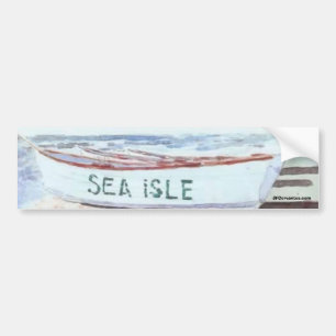 Sea Isle City Lifeguard Boat Bumper Sticker