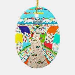 Sea Isle City, NJ Oval Ornament