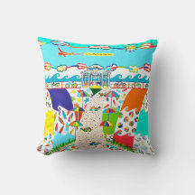 Sea Isle Promenade Throw Pillow
