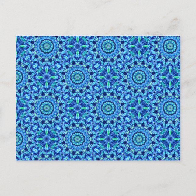 Sea Jewel - Mandala Pattern - Postcard (Front)