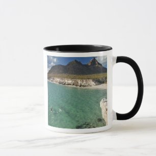 Sea kayaker on the Gulf of California at Isla Mug