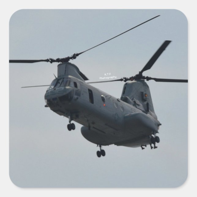 Sea knight CH-46 Square Sticker (Front)