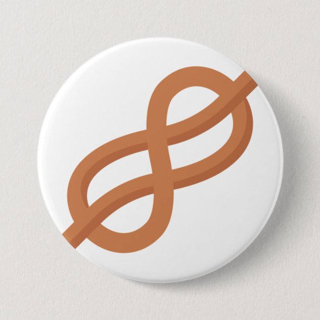 Sea knot 7.5 cm round badge (Front)