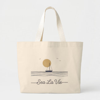 Sea La Vie Large Tote Bag