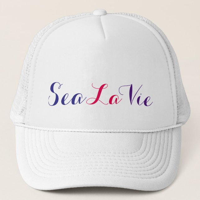 sea la vie trucker beach hat (Front)