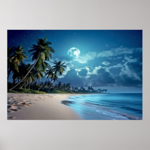 Sea Landscape Meditation Serene Tranquil Poster