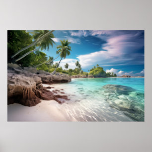 Sea Landscape Meditation Serene Tranquil Poster