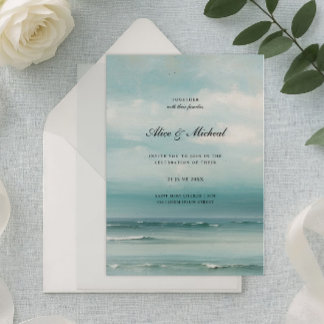 Sea Landscape Wedding Invitation