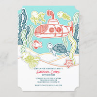 Sea Life and Submarine Birthday Party