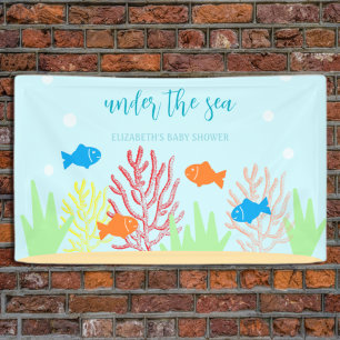 Sea Life Baby Shower Banner