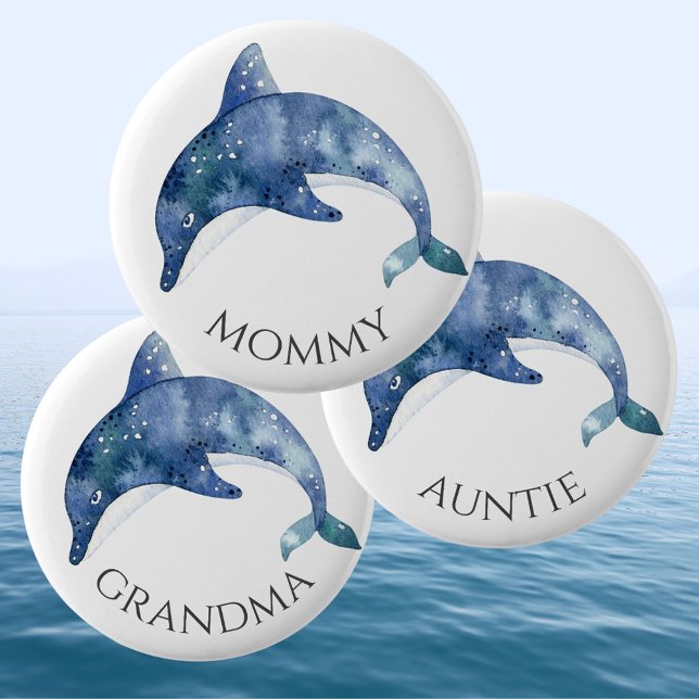Sea Life Baby Shower Button Mummy (Creator Uploaded)