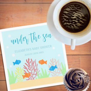 Sea Life Baby Shower Napkin