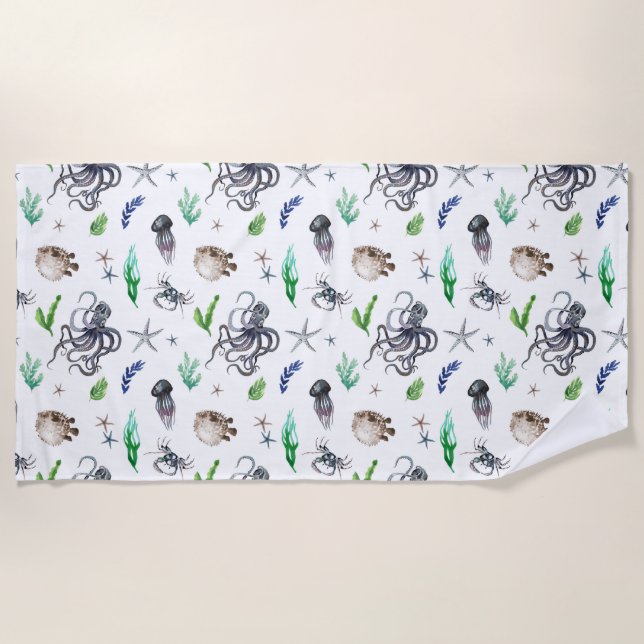SEA LIFE BEACH TOWEL (Front)