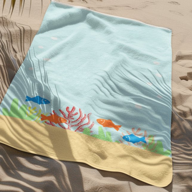 Sea Life Beach Towel (Creator Uploaded)