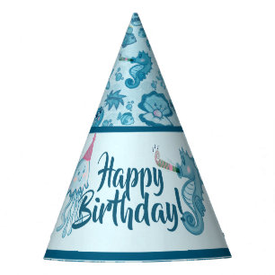 Sea Life Birthday Party Hats