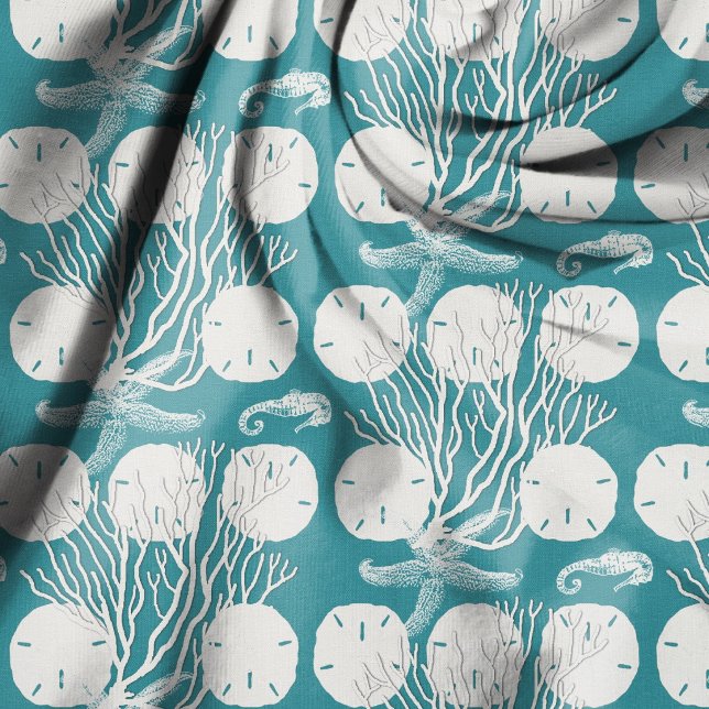 Sea Life Fabric Sand Dollars Coral  Pattern (Creator Uploaded)