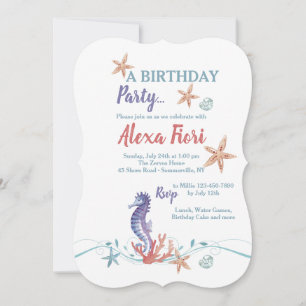 Sea Life Invitation