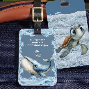 Sea Life Kids Custom Luggage Tag