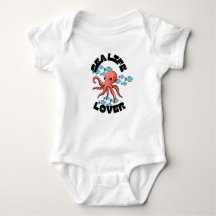 sea life lover octopus Baby Jersey Bodysuit