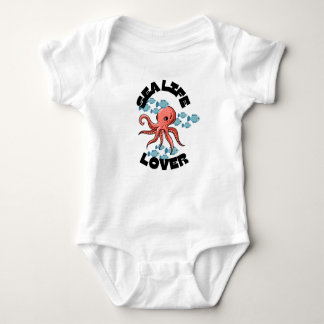 sea life lover octopus Baby Jersey Bodysuit
