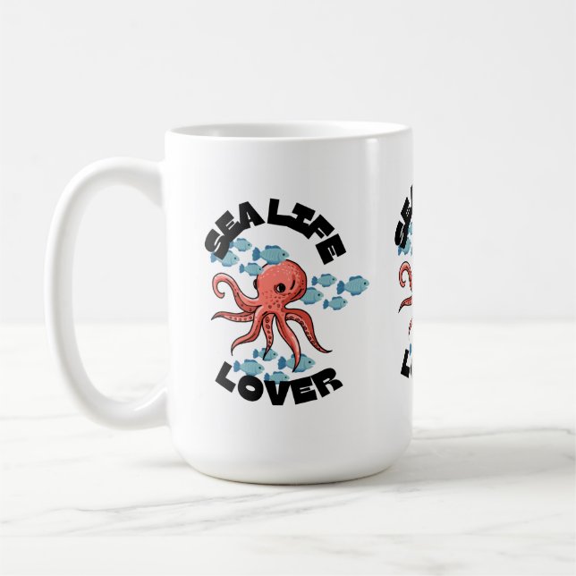 sea life lover octopus Classic Mug (Left)