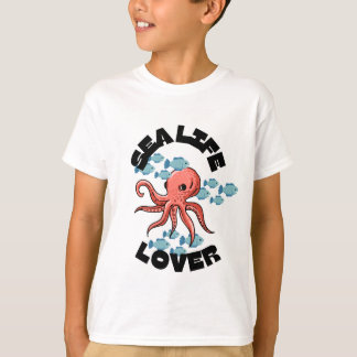 sea life lover octopus Kids Basic T-Shirt