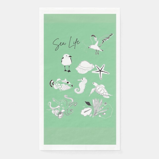 Sea life Paper Napkin (Front)