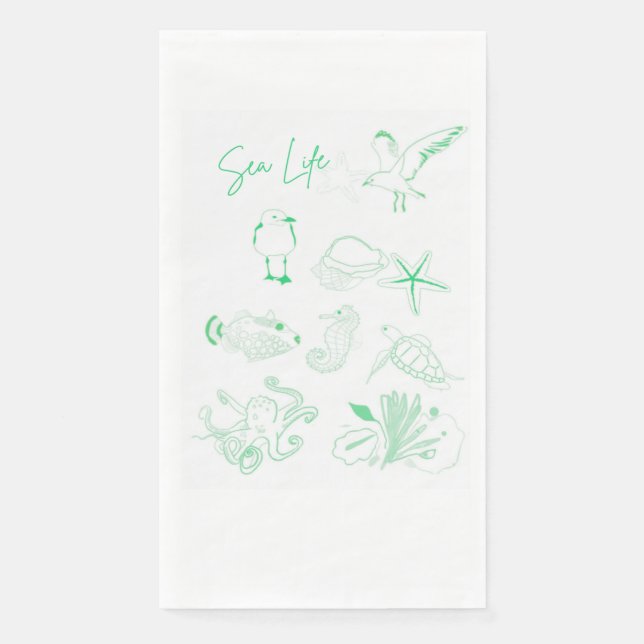 Sea life Paper Napkin (Front)