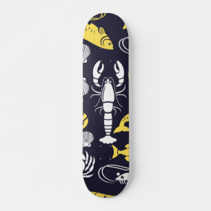 Sea Life Pattern Skateboard
