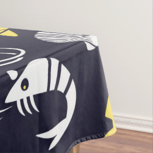 Sea Life Pattern Tablecloth