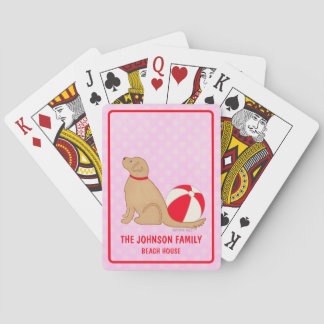 Sea Life’s Beauty Dog Pink Classic Playing Cards