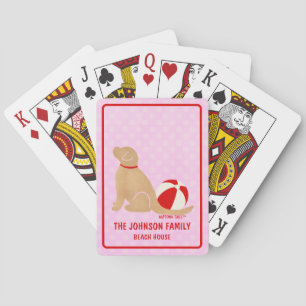 Sea Life’s Beauty Dog Pink Classic Playing Cards