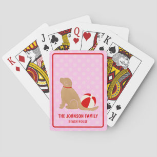 Sea Life’s Beauty Dog Pink Classic Playing Cards