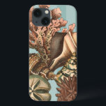 Sea Life Silhouette iPhone 13 Case<br><div class="desc">This art print displays the finest things in nature within the ocean. Find all the different types of sea life in this image including a Conch Seashell,  Sand Dollars,  and Reefs buried deep in the sea. This art collection is a must have in your next Zazzle products.</div>