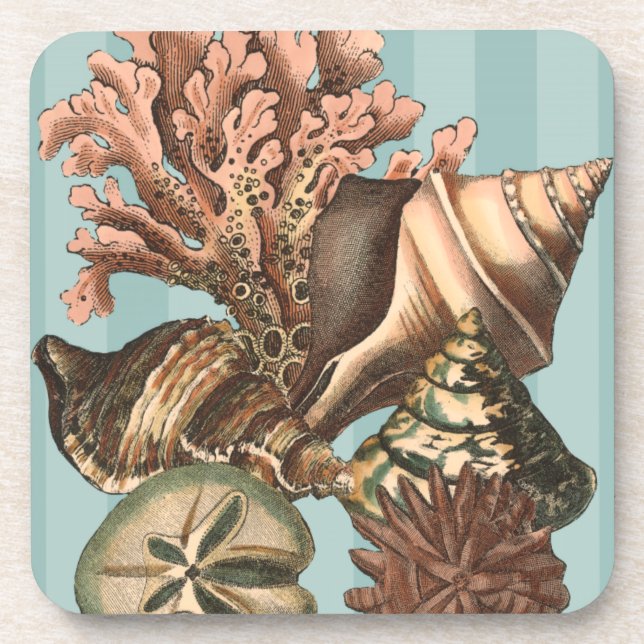 Sea Life Silhouette Coaster (Front)