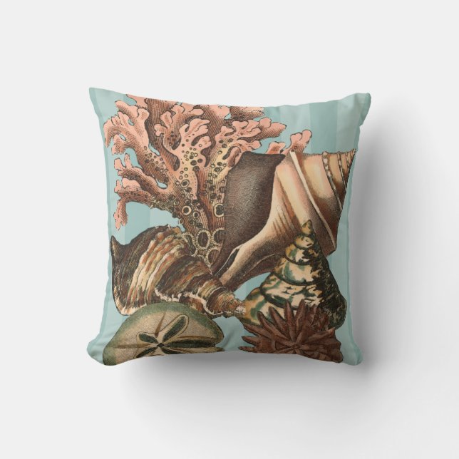 Sea Life Silhouette Cushion (Front)