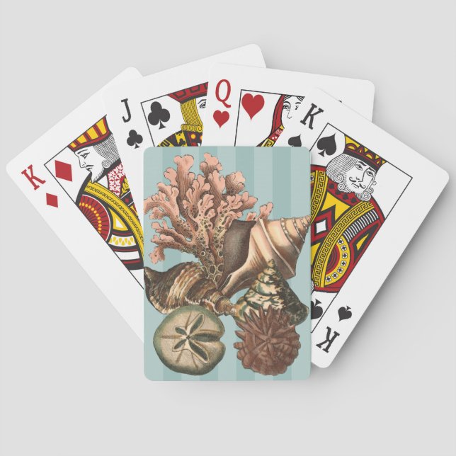Sea Life Silhouette Playing Cards (Back)