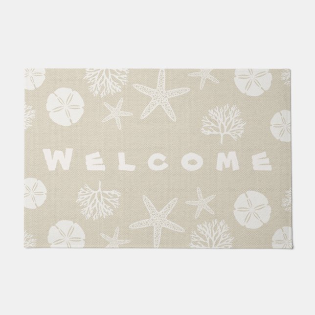 Sea Life Silhouettes Doormat (Front)