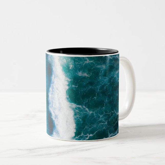 Sea Life Two-Tone Coffee Mug (Front Right)