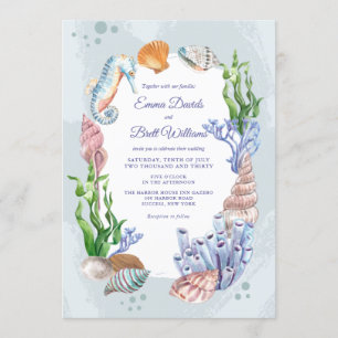 Sea Life Wedding Invitation