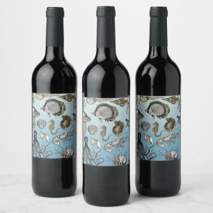 Sea Life  Wine Label