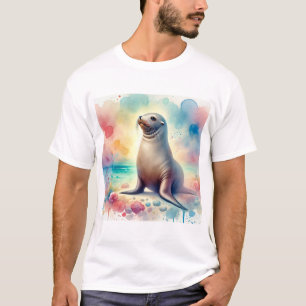 Sea lion 170924AREF149 - Watercolor T-Shirt