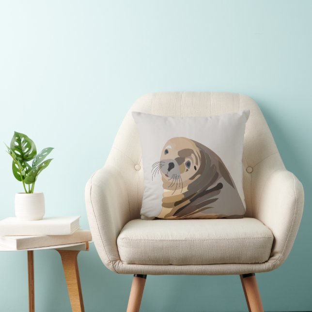 Sea Lion Animal  Cushion (Chair)