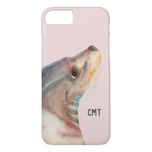 Sea Lion Animal Lovers Monogram iPhone 8/7 Case