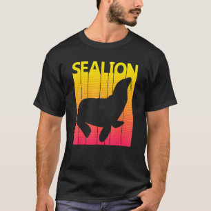 Sea Lion Animal Retro Costume T-Shirt