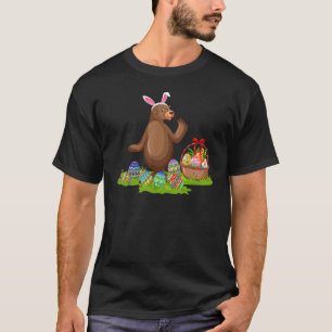 Sea Lion Easter Egg Hunting Bunny Sea Lion Easter T-Shirt