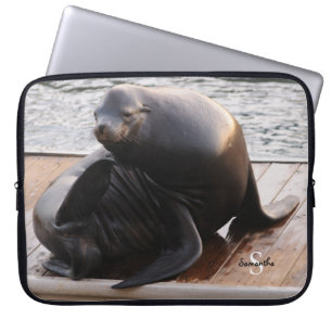 Sea Lion Neoprene laptop sleeve 15"