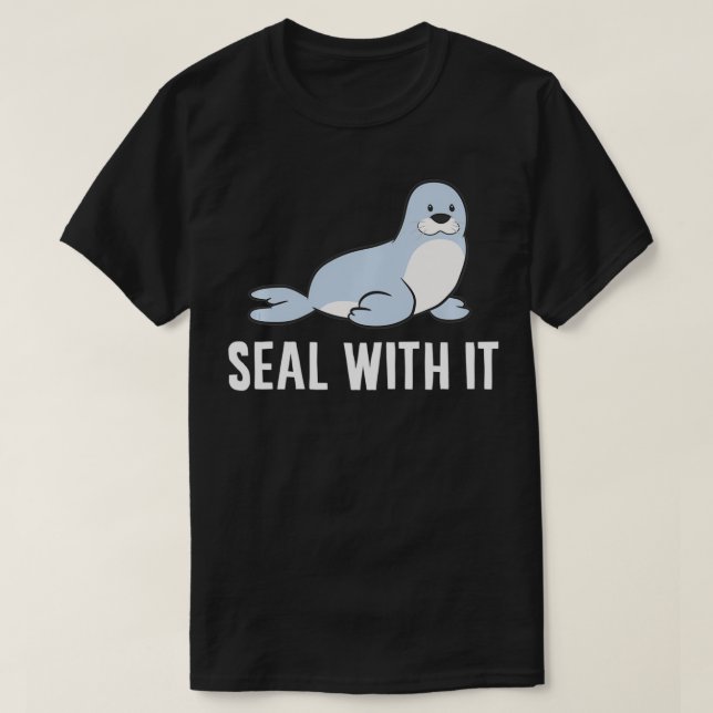 Sea Lion Pun Seal With It Pullover  (Design Front)