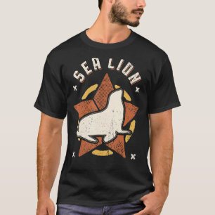 Sea Lion Vintage Retro Classic Animal T-Shirt